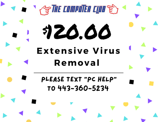 Extensive Virus Removal